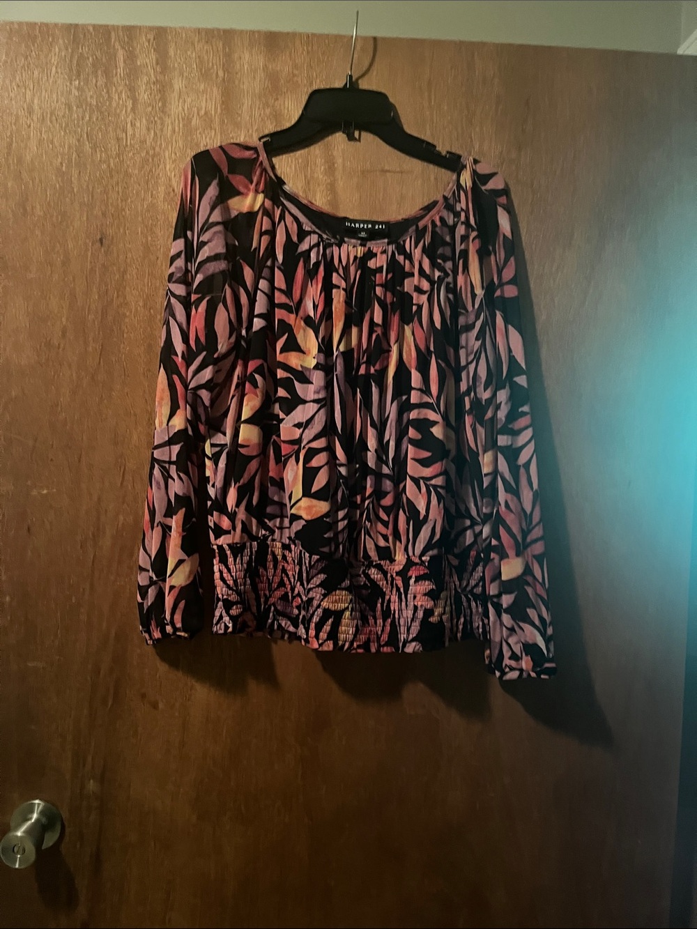 Harper Pink Floral Long-Sleeve Blouse